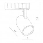 Светильник трековый Arte lamp A3607PL-1BK TRACK STRISCIA