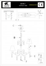 Люстра Arte Lamp A3840LM-5CC RaffaElla