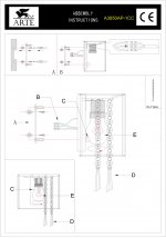 Светильник бра Arte lamp A3850AP-1CC Blackpool 