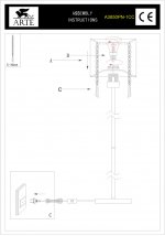 Торшер Arte lamp A3850PN-1CC Blackpool 
