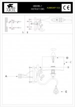 Светильник бра Arte lamp A3880AP-1CC Manchester 
