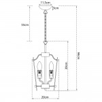 Светильник подвесной Arte lamp A3938SP-4CC SANDRO