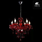 Люстра красная Arte lamp A3964LM-6RD Teatro