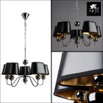 Люстра черная Arte Lamp A4011LM-5CC Turandot