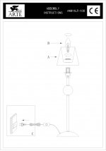 Настольная лампа Arte lamp A4011LT-1CC Turandot