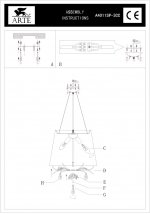 Люстра Arte Lamp A4011SP-3CC Eva