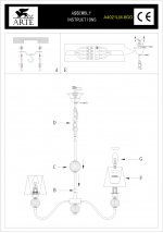 Люстра Arte lamp A4021LM-8GO White Hall