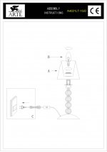 Светильник настольный Arte lamp A4021LT-1GO Bubbles