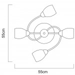 Люстра потолочная Arte lamp A4033PL-4AB Silvana