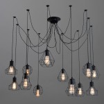 Люстра лофт Arte Lamp A4051SP-12BK SPIDER