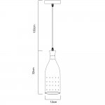 Светильник подвесной Arte lamp A4082SP-1SS LUCIDO
