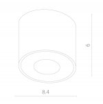 Светильник потолочный Arte lamp A4105PL-1WH STUDIO