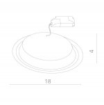 Светильник встраиваемый 12Вт Arte lamp A4112PL-1WH Raggio