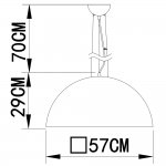 Светильник подвесной Arte lamp A4176SP-1WH ROME