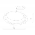 Светильник диодный 10Вт Arte lamp A4210PL-1WH Raggio