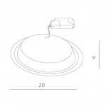 Светильник светодиодный 15Вт Arte lamp A4215PL-1WH Raggio