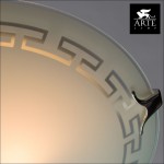 Светильник с греческим узором Arte lamp A4220PL-2CC Antica 400мм
