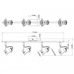 Светильник на штанге Arte Lamp A4301PL-4SS COSTRUTTORE
