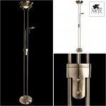 Торшер диммируемый Arte lamp A4329PN-2AB DUETTO бронза