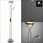 Торшер диммируемый Arte lamp A4399PN-2AB DUETTO