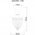 Светильник потолочный Arte lamp A4410PL-1SR SCHELENBERG