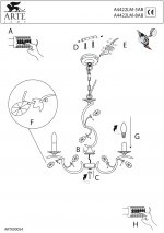 Светильник подвесной Arte lamp A4422LM-5AB MARCEL