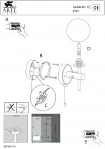 Светильник бра Arte Lamp A4444AP-1CC Aqua