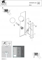 Светильник бра Arte Lamp A4444AP-2CC Aqua