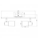 Светильник потолочный Arte lamp A4510PL-2SS CAVALLETTA