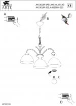 Люстра Arte Lamp A4530LM-5SS Milanese