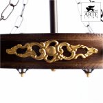 Люстра кованая лофт стиля Arte lamp A4550LM-8CK Cartwheel