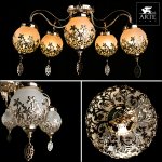 Восточная люстра Arte lamp A4552PL-5GO Moroccana