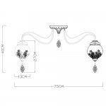 Восточная люстра Arte lamp A4552PL-8GO Moroccana