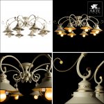 Люстра лофт стиля Arte lamp A4577PL-8WG GRAZIOSO