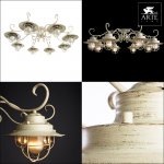 Светильник потолочный Arte lamp A4579PL-8WG LANTERNA