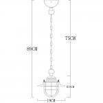 Светильник подвесной Arte Lamp A4579SP-1AB LANTERNA