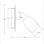 Плафон стекло матовый белый с полосками 75*110мм Е14 Arte lamp A4590AP/PL VOLARE