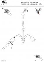 Люстра Arte Lamp A4905LM-5SS Petal