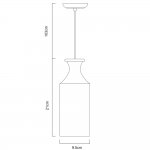 Подвесной светильник Arte lamp A4971SP-1CC Caraffa
