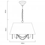 Светильник подвесной Arte lamp A5008SP-3GO Armonico