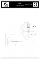 Настольная лампа Arte lamp A5013LT-1BG Carmen