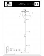 Тошер Arte lamp A5013PN-1BG Carmen