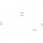 Светильник настенный бра Arte lamp A5049AP-2BK MERCOLED