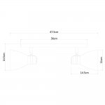 Светильник настенный Arte lamp A5049AP-2GY Mercoled