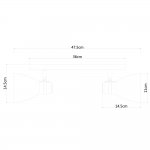 Светильник настенный бра Arte lamp A5049AP-2WH MERCOLED