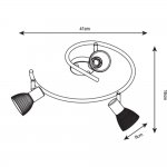 Светильник потолочный Arte lamp A5062PL-3SS PARRY