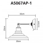 Светильник бра Arte Lamp A5067AP-1WH LIDO