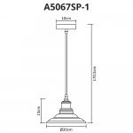 Светильник подвесной Arte Lamp A5067SP-1BK LIDO