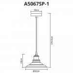 Светильник подвесной Arte Lamp A5067SP-1WH LIDO