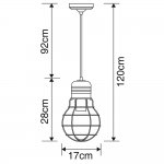 Подвесной светильник Arte lamp A5080SP-1CC Edison